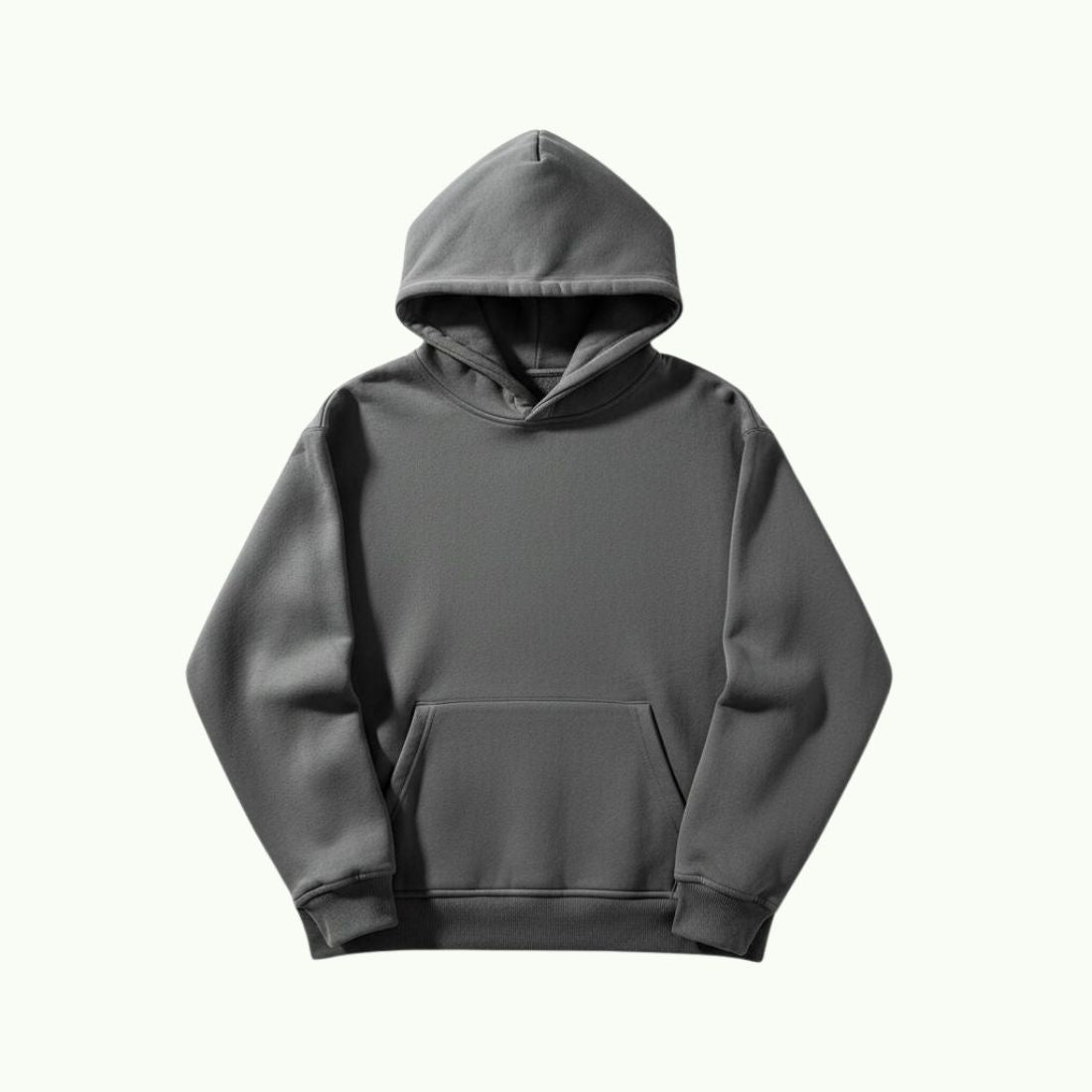 Sweat à Capuche Oversize Gris Acier Sweat à capuche