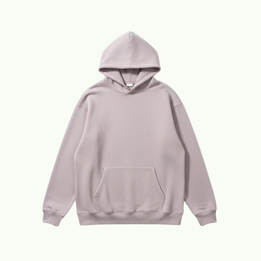 Sweat à Capuche Oversize Mauve Lavé Sweat à capuche
