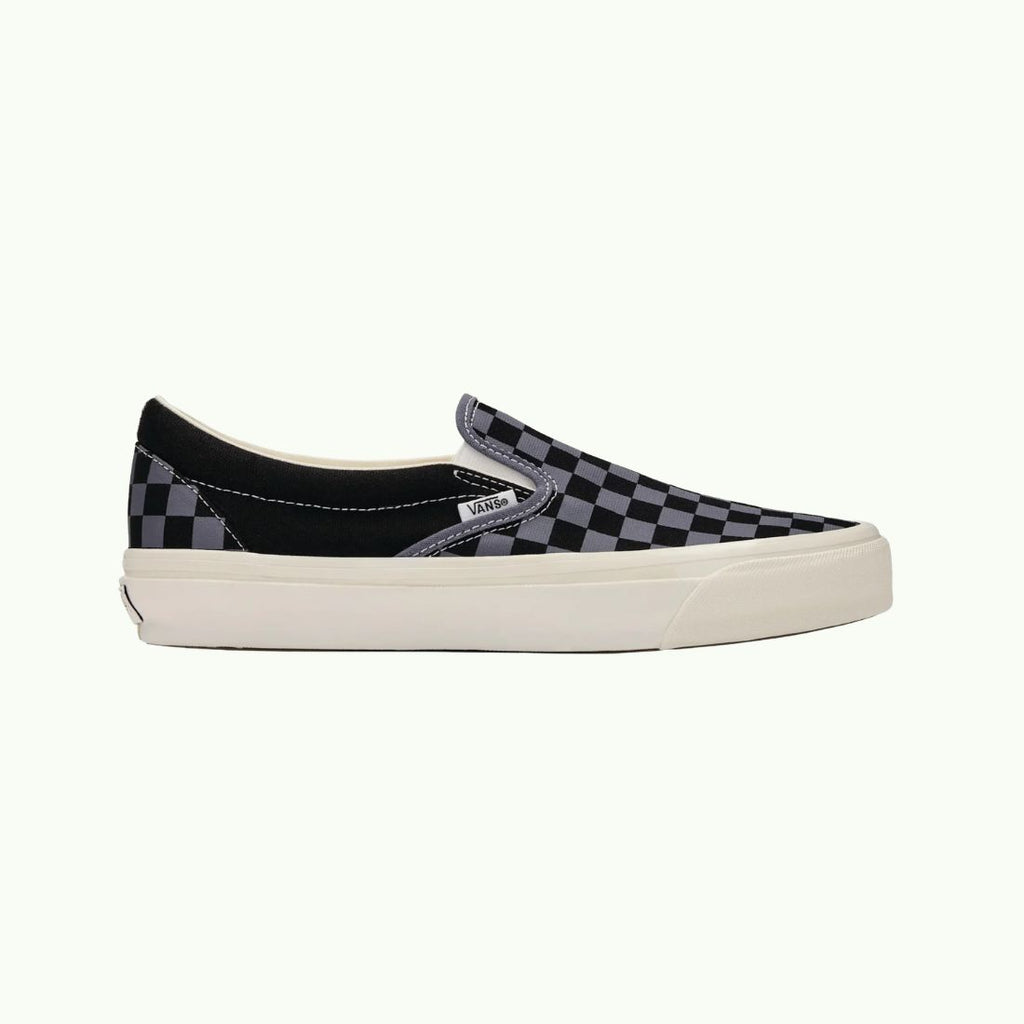 Vans OG Classic Slip-On LX "Checkerboard" – Black / Steel Shadow