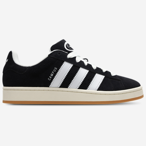 Adidas Campus 00s noire bandes blanches- Sneakers rétro skateboard en daim premium