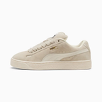 Puma Suede XL beige - Sneaker streetwear iconique en daim avec bande beige signature et semelle épaisse, style urbain tendance