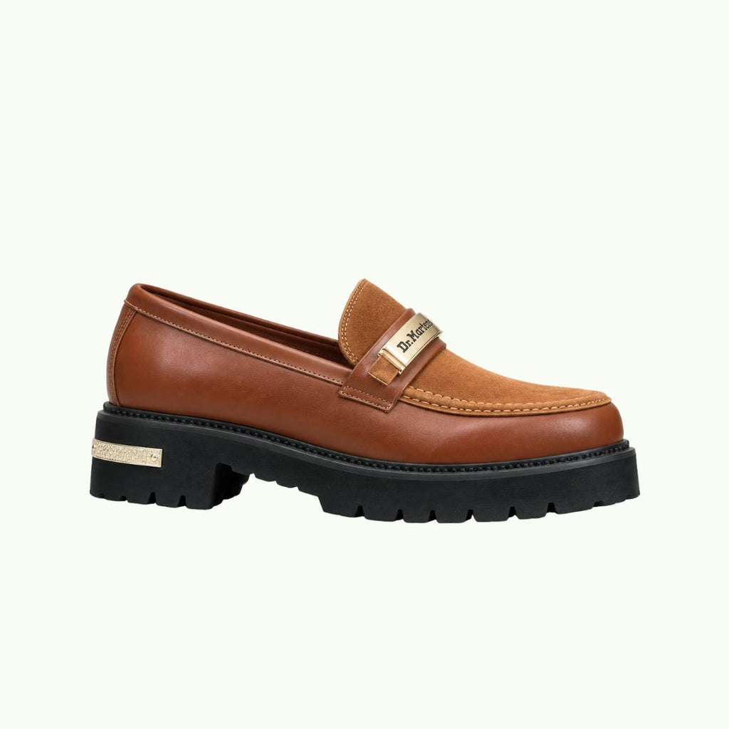 Mocassin marron cognac à semelle crantée - Dr Martens