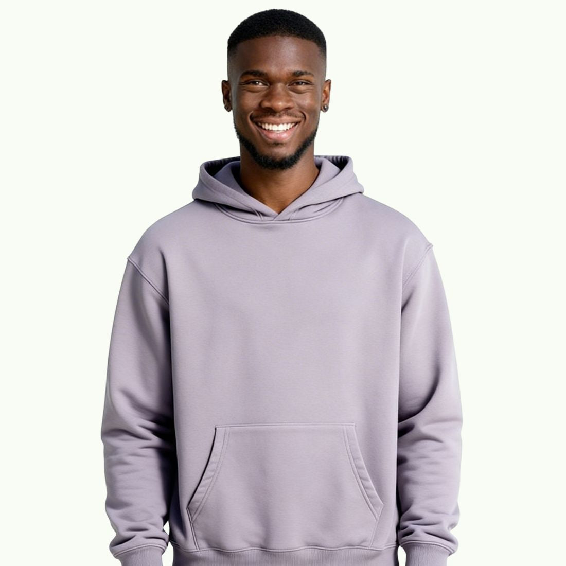 Sweat à Capuche Oversize Mauve Lavé Sweat à capuche