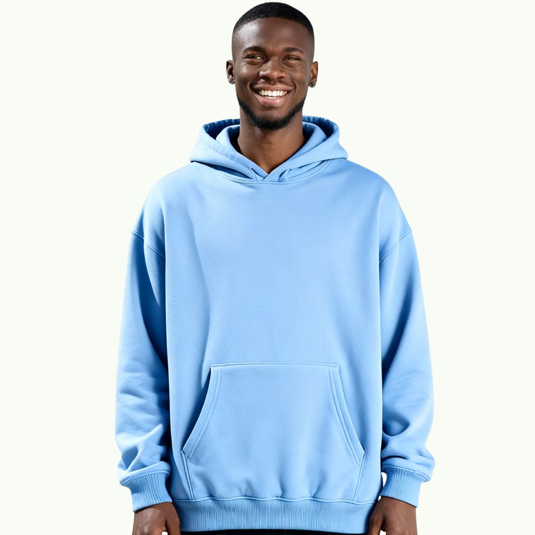 Sweat à Capuche Oversize Bleu Ciel Sweat à capuche