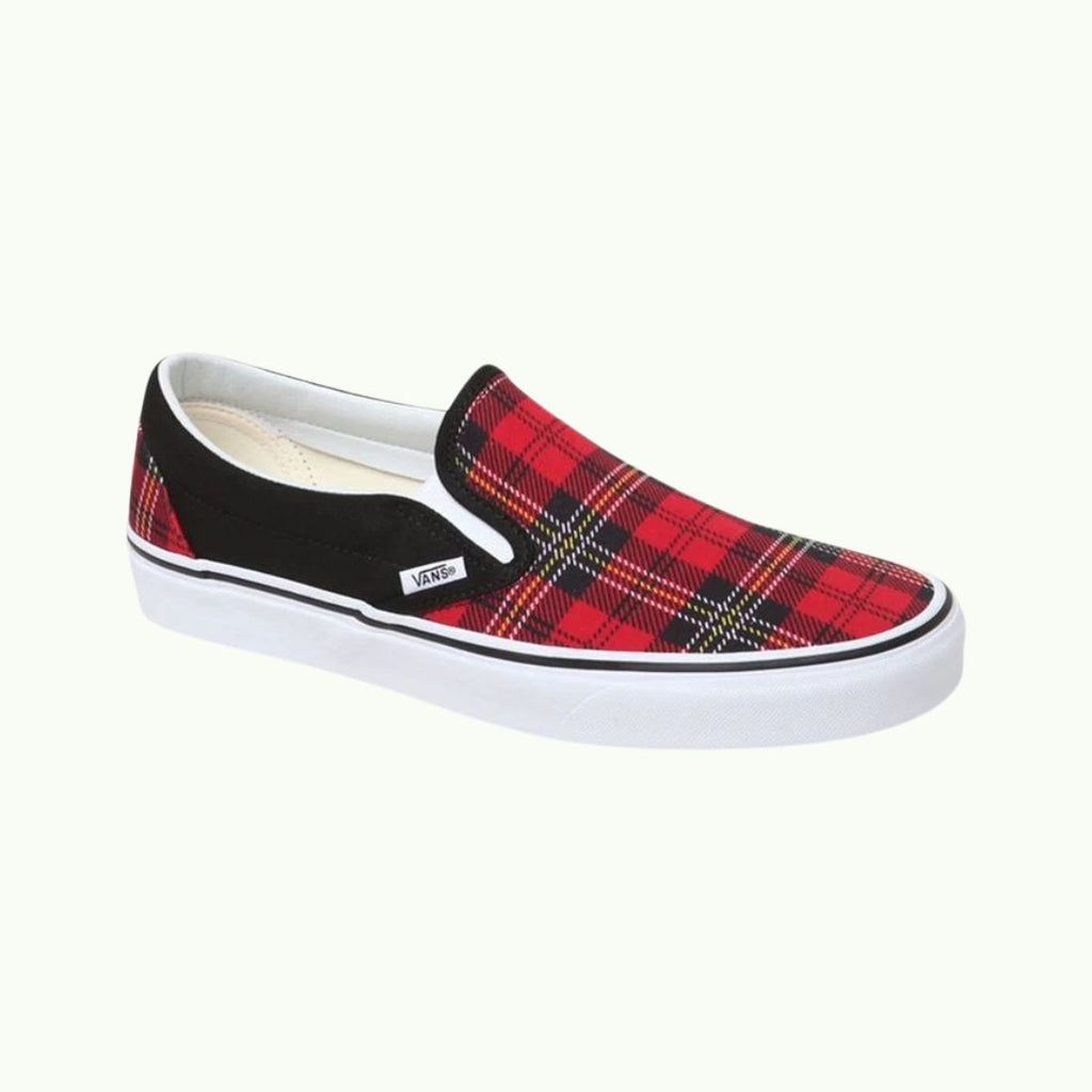 Vans-Slip-On Red Plaid