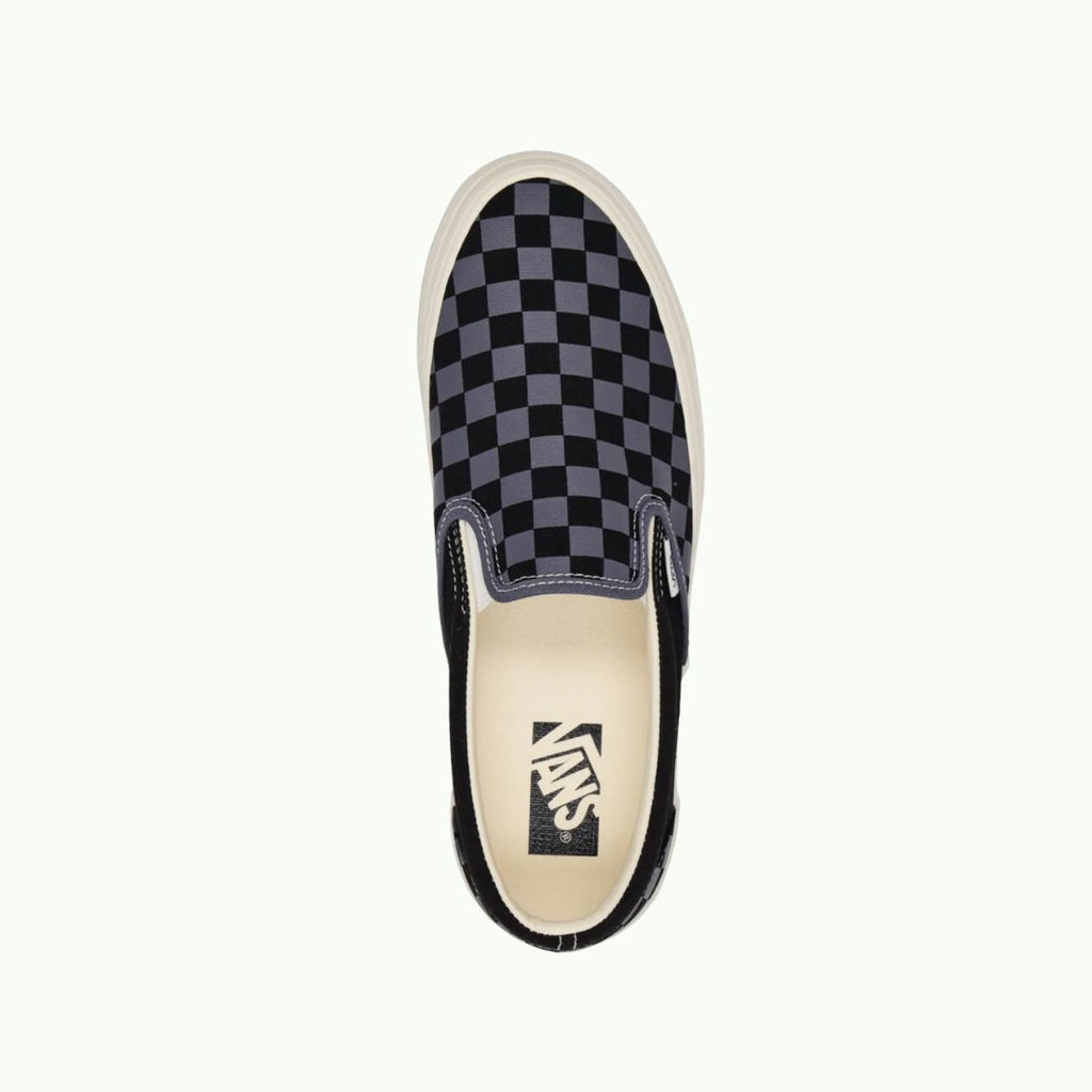 Vans OG Classic Slip-On LX "Checkerboard" – Black / Steel Shadow