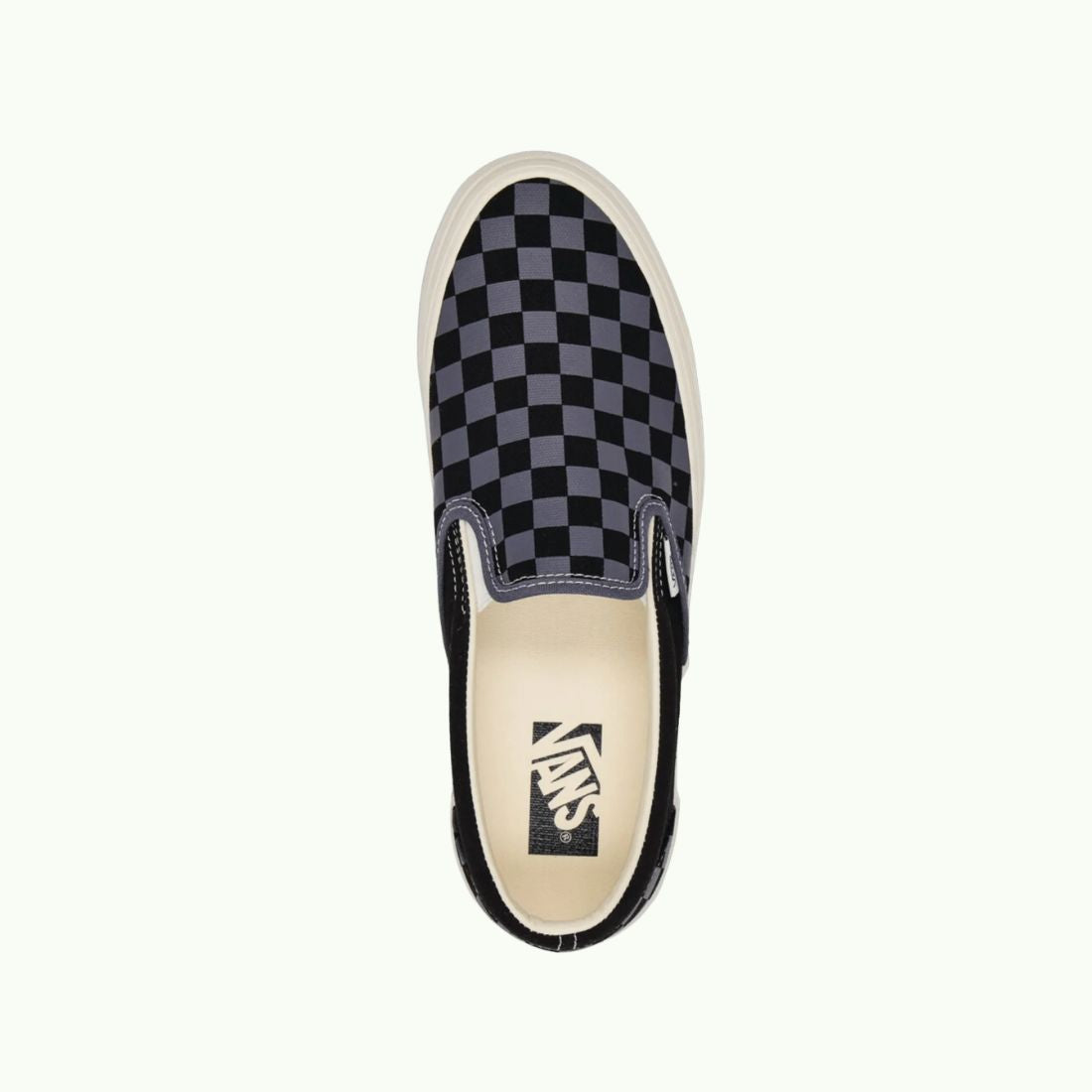 Vans OG Classic Slip-On LX "Checkerboard" – Black / Steel Shadow