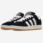 Adidas Campus 00s noire bandes blanches- Sneakers rétro skateboard en daim premium