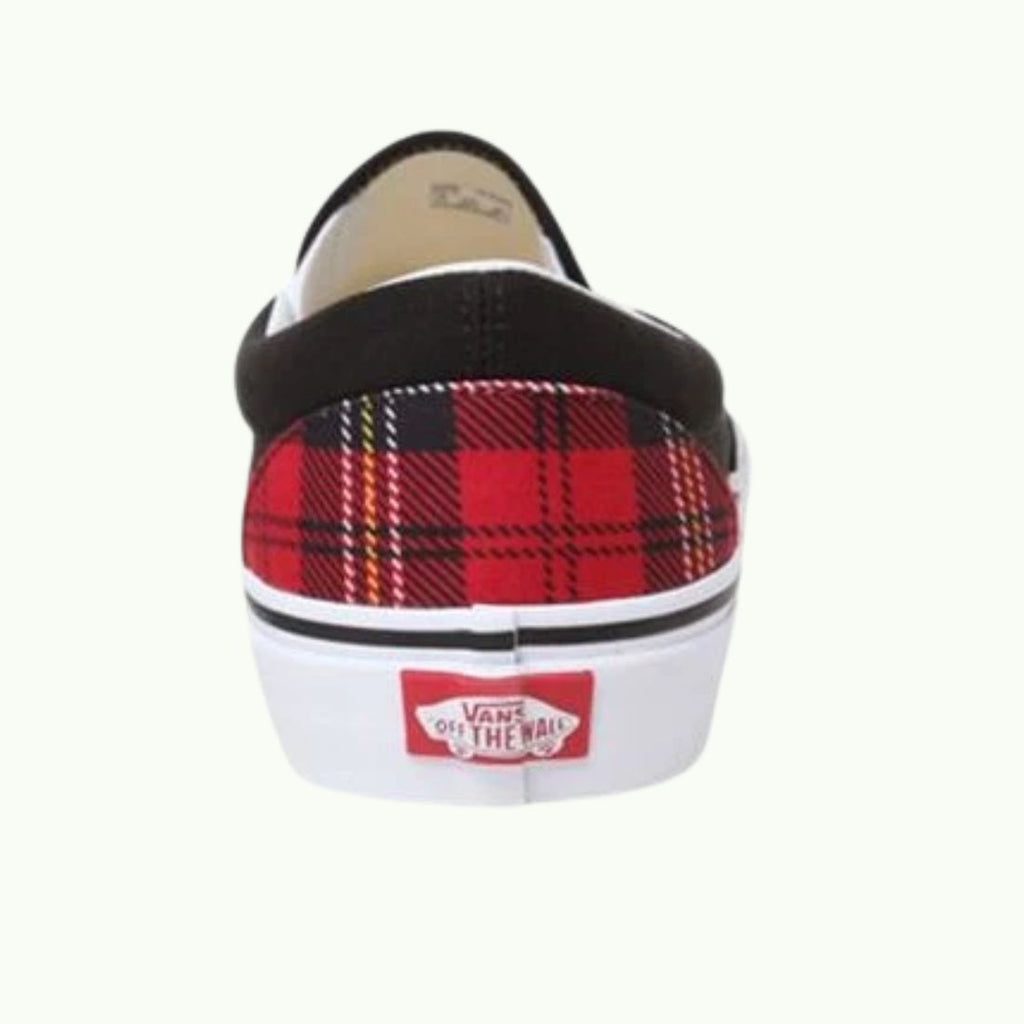 Vans-Slip-On Red Plaid