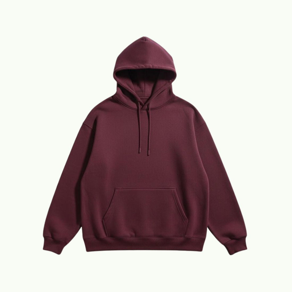 Sweat à Capuche Oversize Bordeaux Sweat à capuche