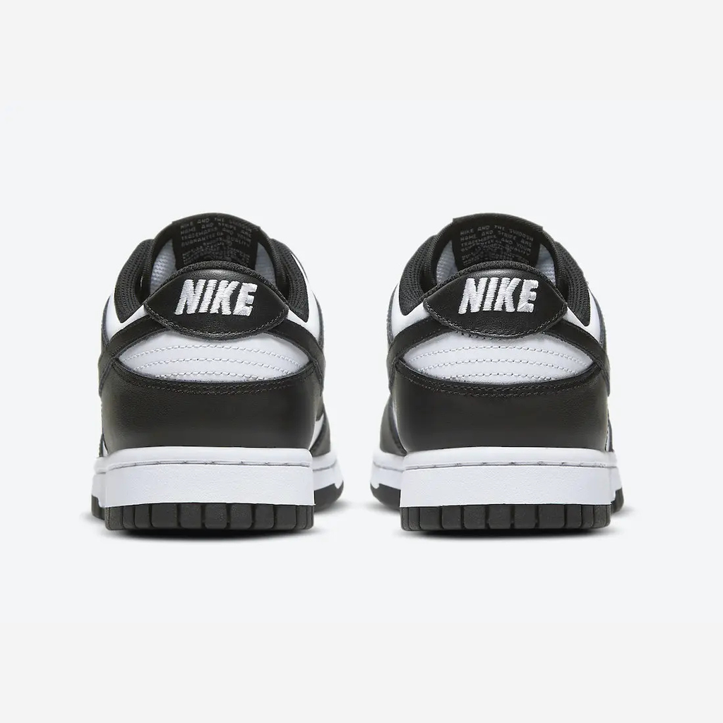 Nike Dunk Low Panda - Sneaker noir et blanc colorway classique avec swoosh noir et semelle blanche et noire