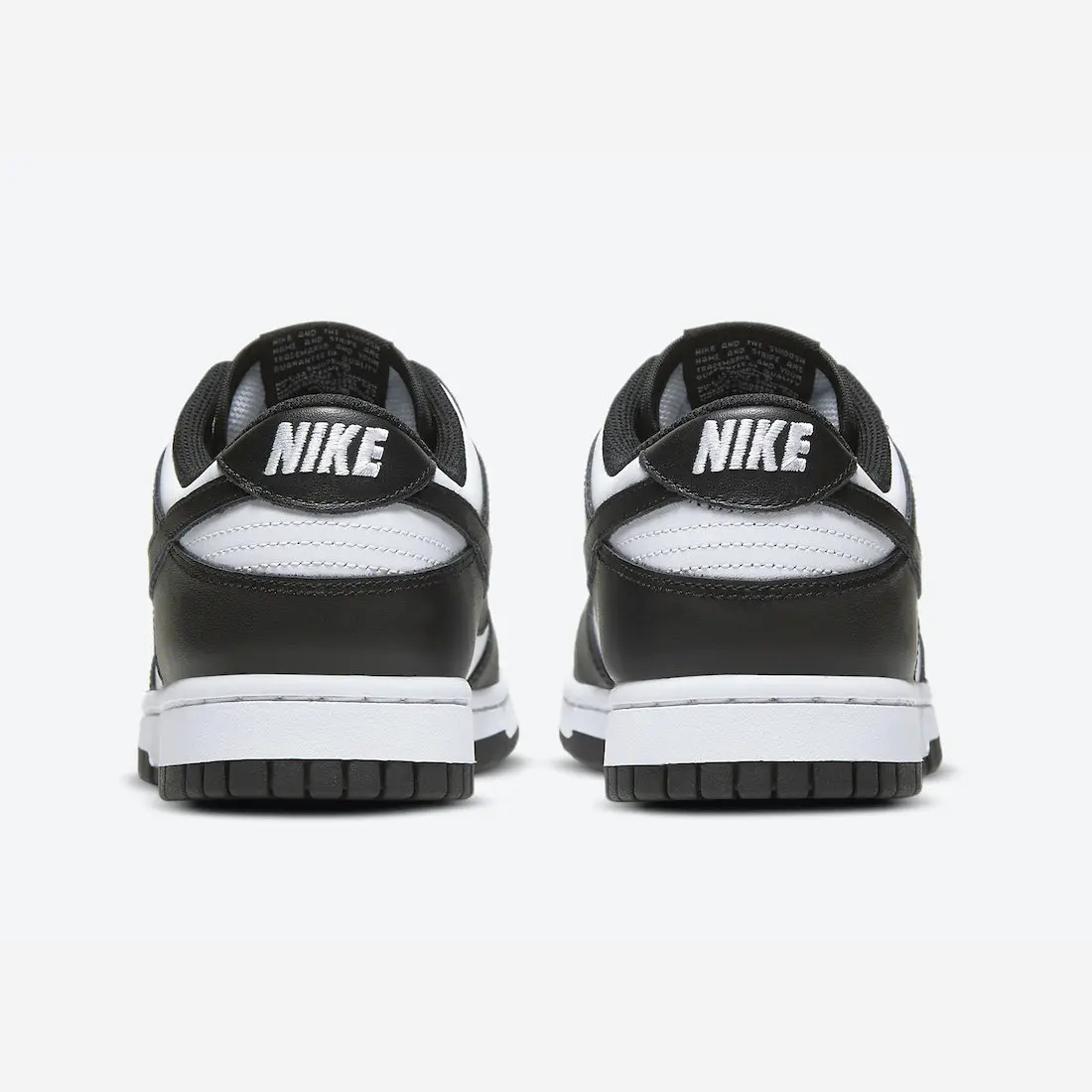 Nike Dunk Low Panda - Sneaker noir et blanc colorway classique avec swoosh noir et semelle blanche et noire