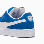 Puma Suede XL bleu et blanc - Sneaker streetwear iconique en daim avec bande blanche signature et semelle épaisse, style urbain tendance