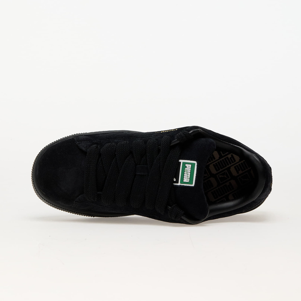 Puma Suede XL tout noir - Sneaker streetwear iconique en daim avec bande blanche signature et semelle épaisse, style urbain tendance