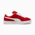 Puma Suede XL rouge et blanc - Sneaker streetwear iconique en daim avec bande blanche signature et semelle épaisse, style urbain tendance