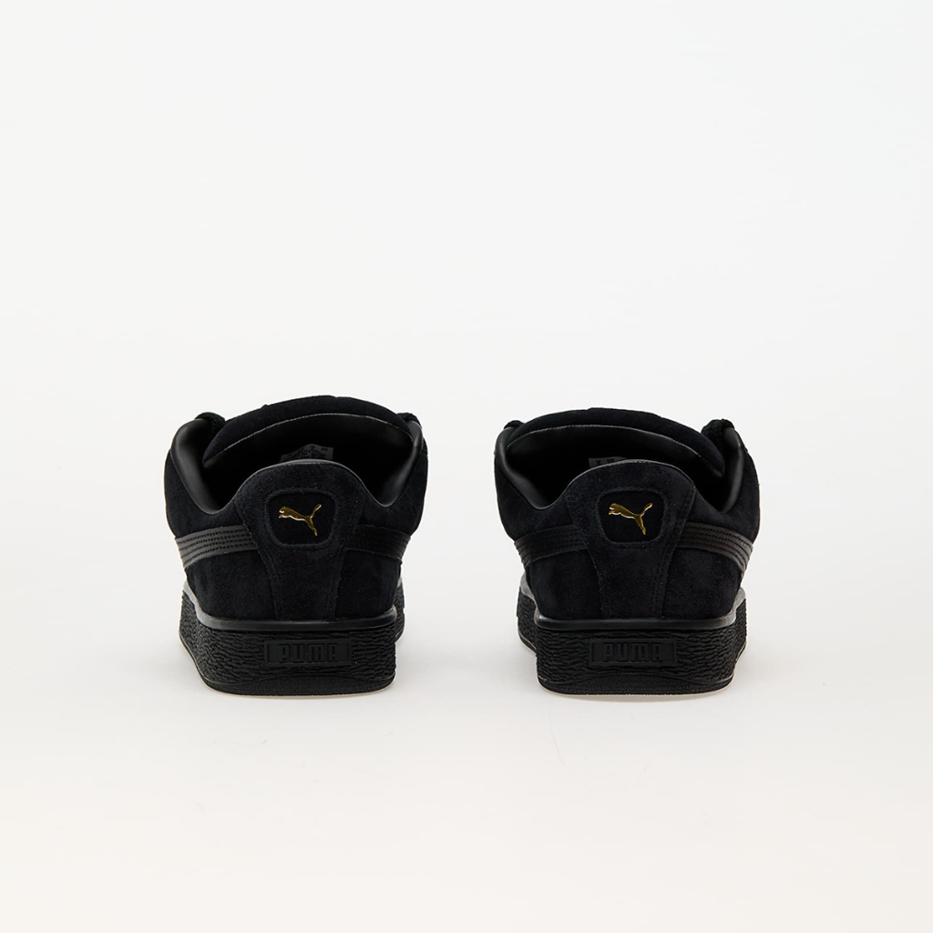 Puma Suede XL tout noir - Sneaker streetwear iconique en daim avec bande blanche signature et semelle épaisse, style urbain tendance