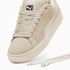 Puma Suede XL beige - Sneaker streetwear iconique en daim avec bande beige signature et semelle épaisse, style urbain tendance