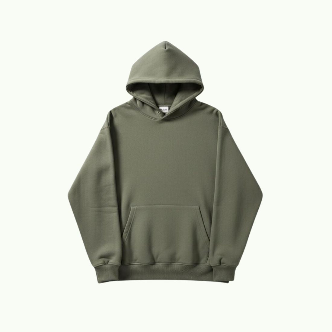 Sweat à Capuche Oversize Vert Kaki Sweat à capuche