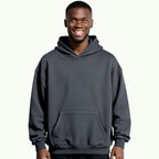 Sweat à Capuche Oversize Gris Anthracite Sweat à capuche