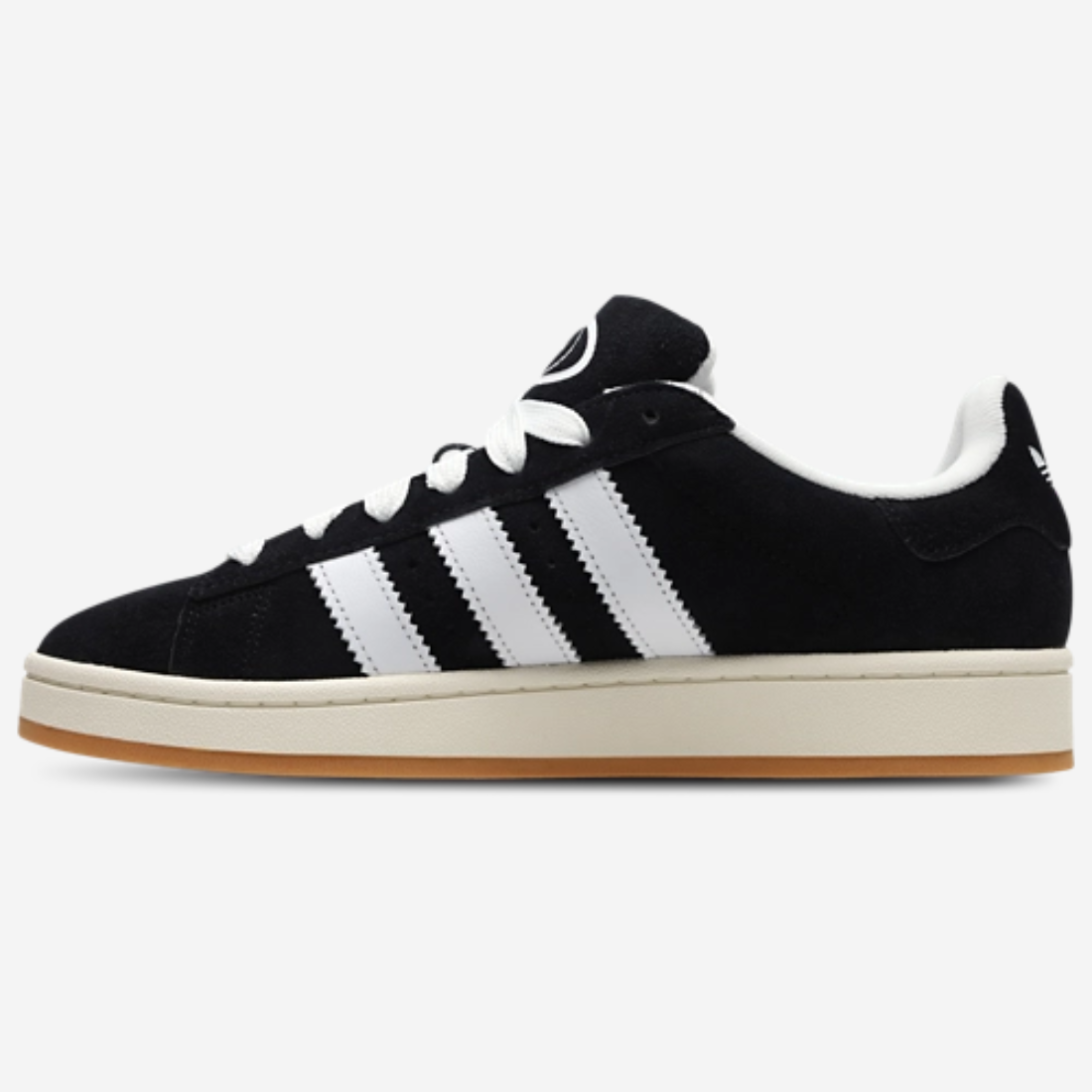 Adidas Campus 00s noire bandes blanches- Sneakers rétro skateboard en daim premium