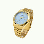Casio MTP – montre analogique or et cadran bleu ciel