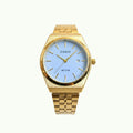 Casio MTP – montre analogique or et cadran bleu ciel