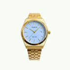 Casio MTP – montre analogique or et cadran bleu ciel