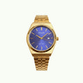 Casio MTP – montre analogique or et cadran bleu nuit