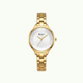 Montre Curren blanche – Bracelet doré et cadran blanc