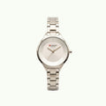 Montre Curren blanche – bracelet argenté et cadran blanc