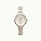 Montre Curren blanche – bracelet argenté et cadran blanc