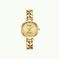 Montre Curren blanche bracelet or et cadran or