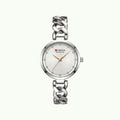 Montre Curren blanche chain silver – cadran blanc