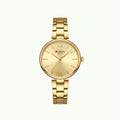 Montre Curren blanche or champagne  – chiffres romains slim