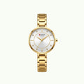 Montre Curren blanche strass – bracelet doré et cadran blanc