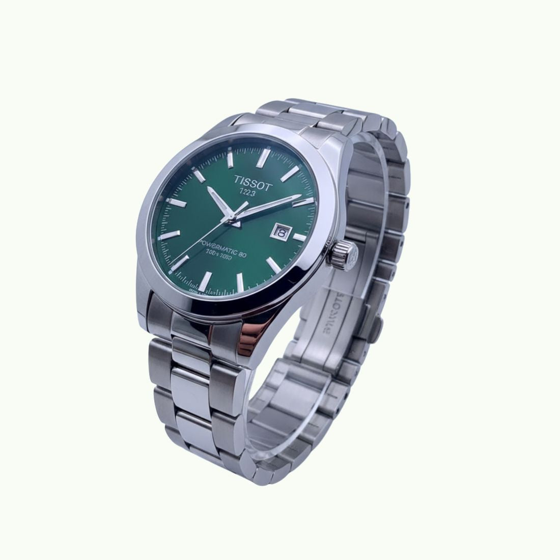 Tissot Gentleman powermatic 80 silicium acier et cadran vert