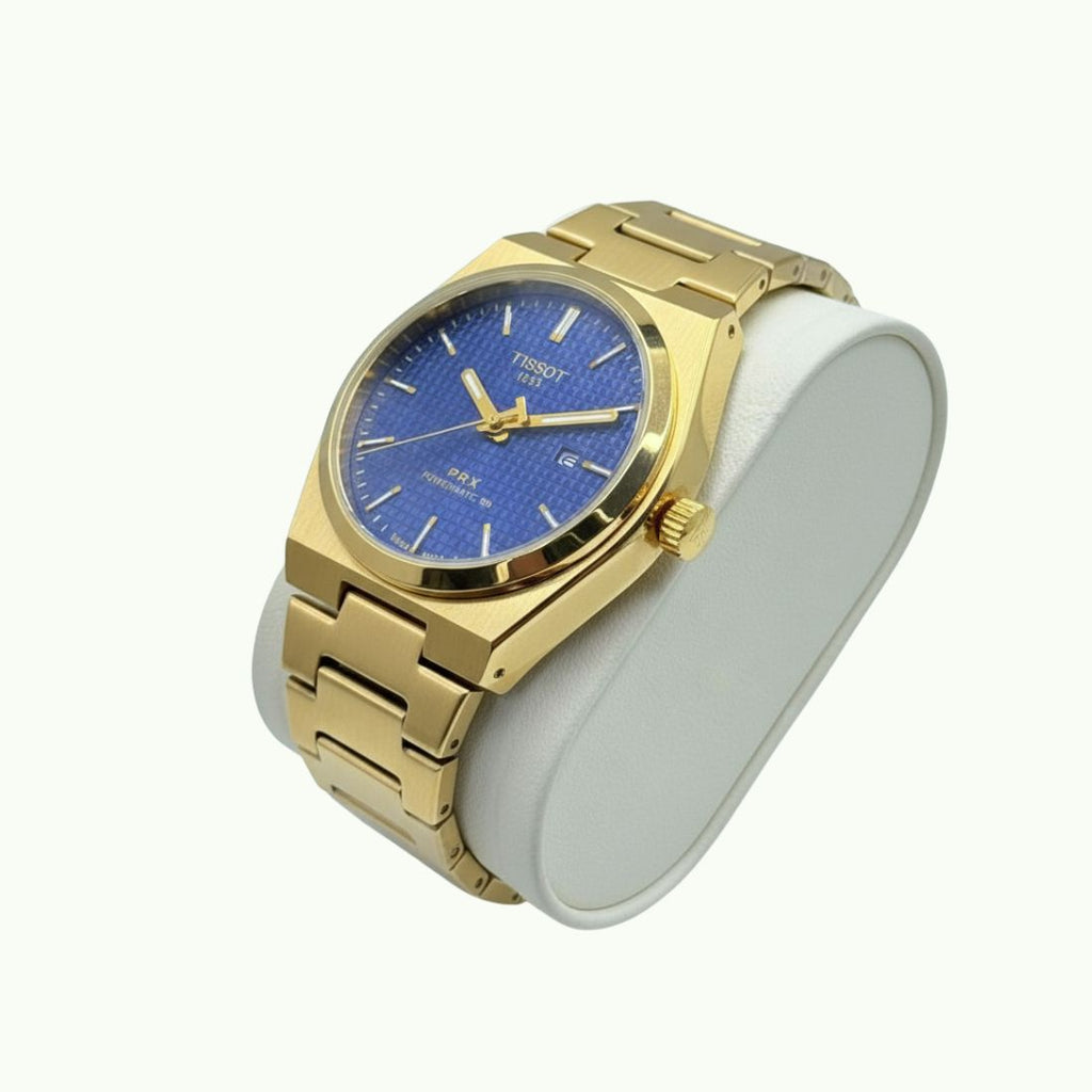 Tissot PRX Powermatic 80 or et cadran bleu nuit