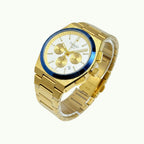 Tissot PRX chronographe or et cadran blanc