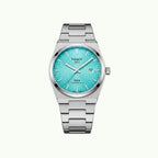 Tissot PRX powermatic 80 acier et cadran turquoise