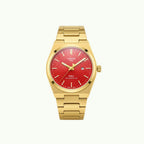 Tissot PRX powermatic 80 or et cadran rouge