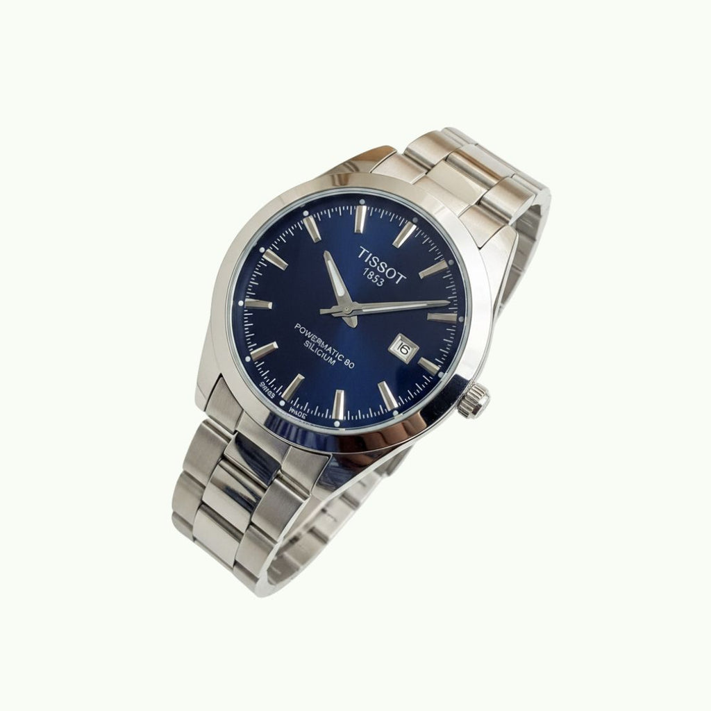 Tissot powermatic 80 silicium acier et cadran bleu nuit