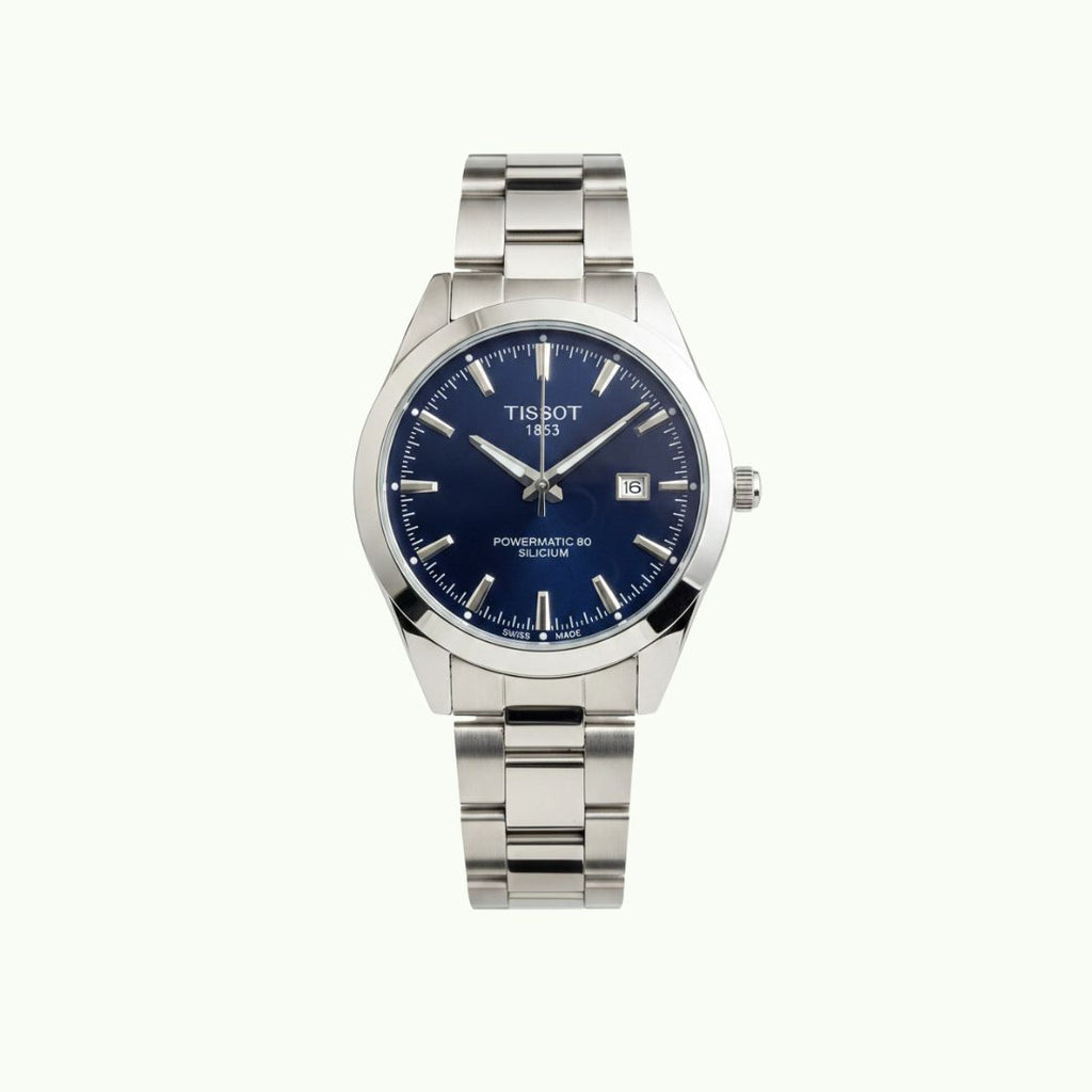 Tissot powermatic 80 silicium acier et cadran bleu nuit