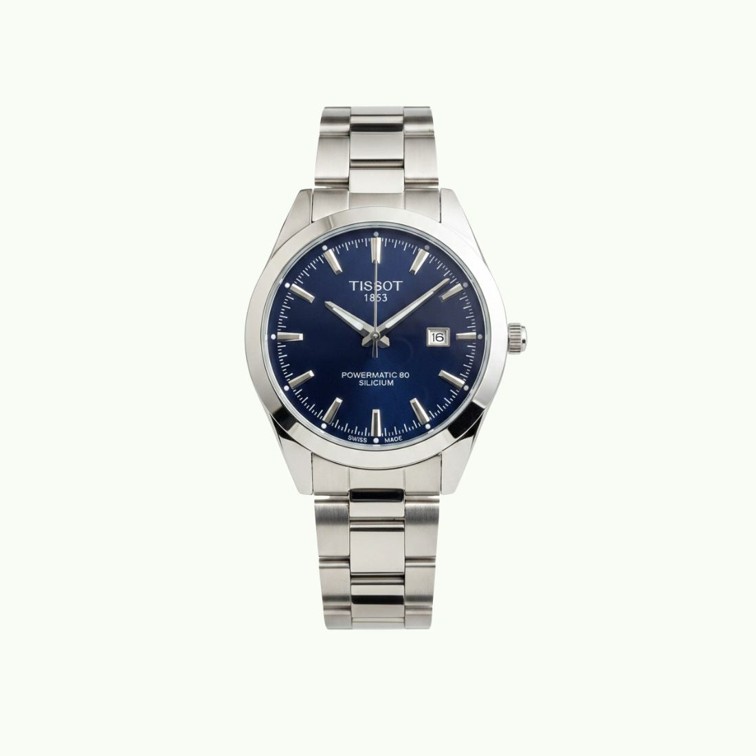 Tissot powermatic 80 silicium acier et cadran bleu nuit