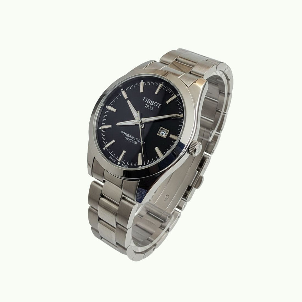 Tissot powermatic 80 silicium acier et cadran noir