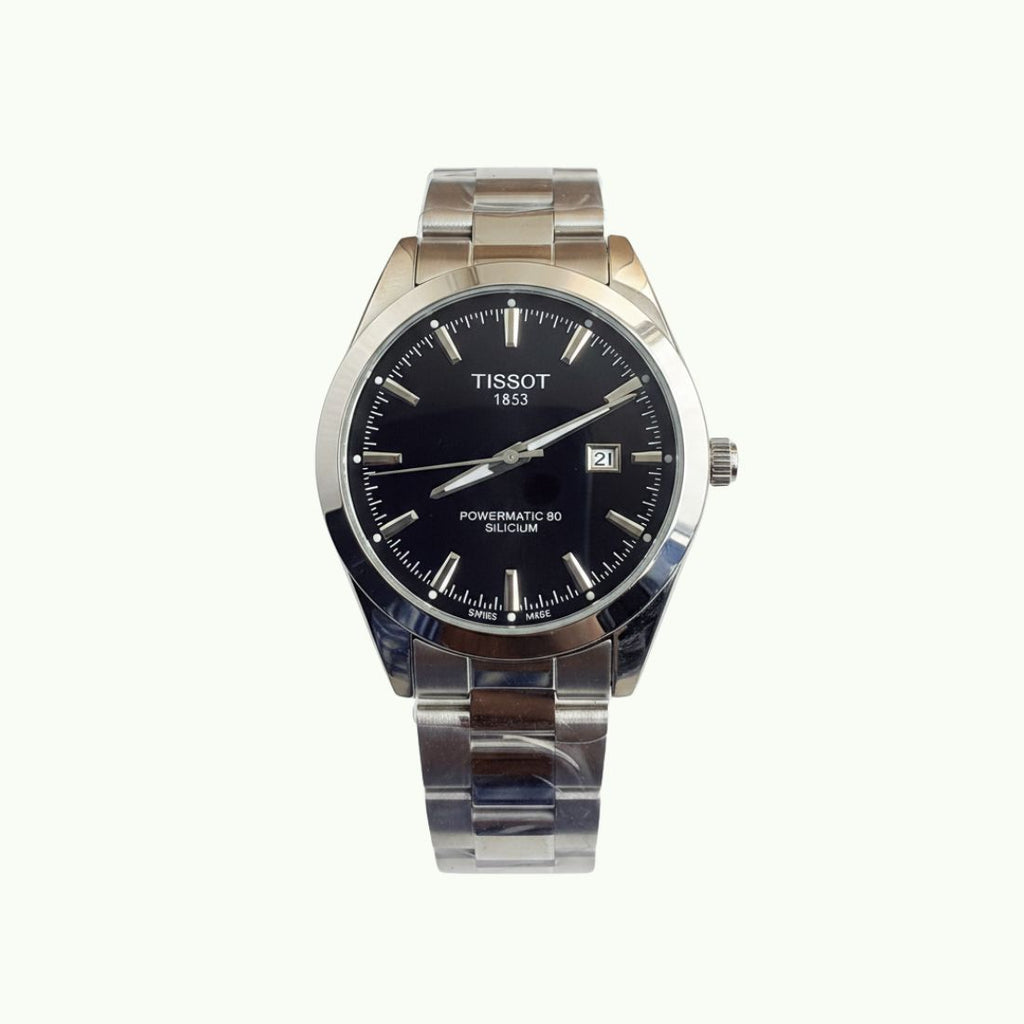 Tissot powermatic 80 silicium acier et cadran noir